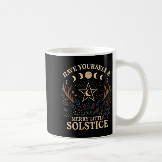 Have Yourself A Merry Little Solstice Witchcore Kaffeetasse (Rechts)