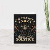 Have Yourself A Merry Little Solstice Witchcore  Karte (Vorderseite)
