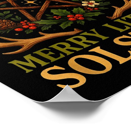 Have Yourself A Merry Little Solstice Witchcore  Poster (Ecke)