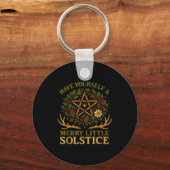 Have Yourself A Merry Little Solstice Witchcore Schlüsselanhänger (Vorderseite)