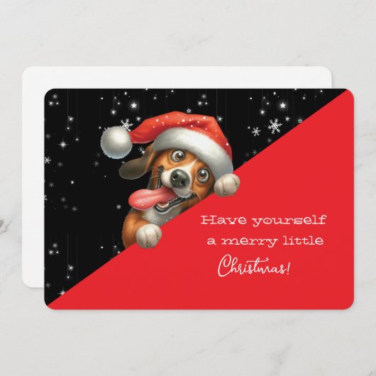 Have Yourself Merry Little Christmas Grinning Dog (Vorne/Hinten)