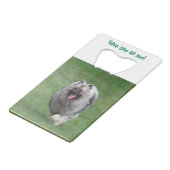 Havel "haben ein auf mir!" geldkarten flaschenöffner (Rückseite Schrägansicht)