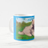 "Havel" Keeshond-Welpen-Tasse Kaffeetasse (Vorderseite Links)