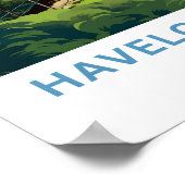 Havelock North New Zealand Travel Print Poster (Ecke)