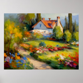 Haven blühen: Haus und Garten Freude Poster