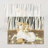 Haven- Fairy Unicorn Postkarte (Vorne/Hinten)