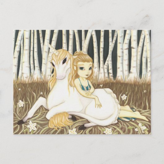Haven- Fairy Unicorn Postkarte (Vorderseite)
