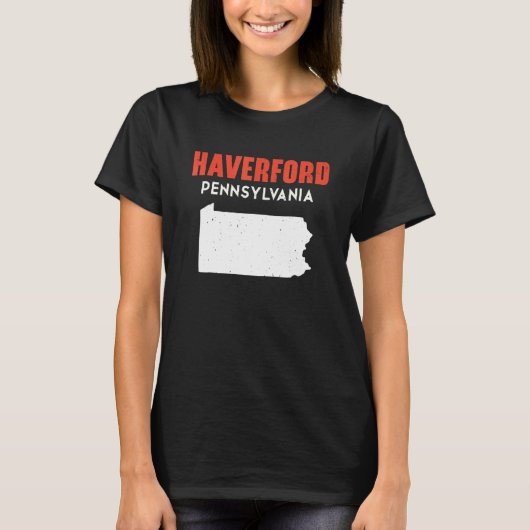 Haverford Pennsylvania USA State America Travel T-Shirt (Vorderseite)