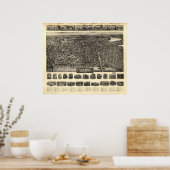 Haverhill Mass. 1914 Antike Panoramakarte Poster (Küche)