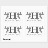 Haverleau: Rechteckkleber Rechteckiger Aufkleber (Blatt)