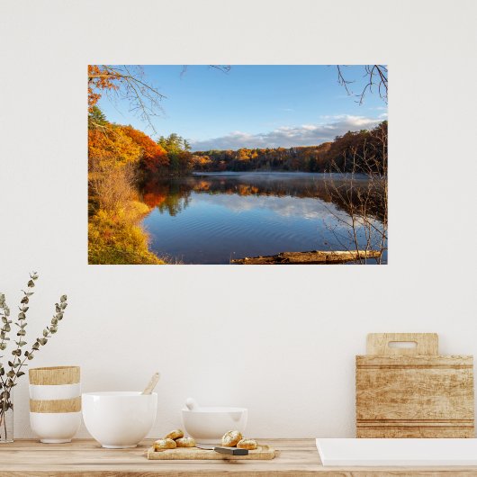 Haviland Cove Beach in Glens Falls, NY Poster (Küche)