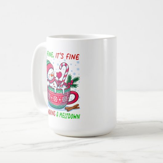 Having A Meltdown Kaffeetasse (Vorderseite Links)