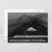 Having a wonderful time in Japan Postkarte (Vorne/Hinten)