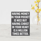 Having Money In Your Cket Is Nice But Having Chris Karte (Gelbe Blume)