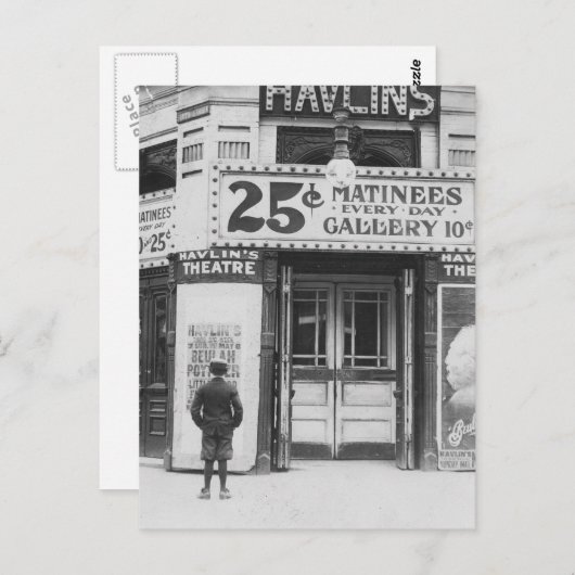 Havlins Theater, 1910 Postkarte (Vorne/Hinten)