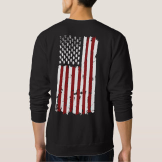 HavocSeven American Flag Sweater, Veteran Gear Sweatshirt