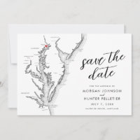 Havre de Grace Maryland Karte Moderne Hochzeit
