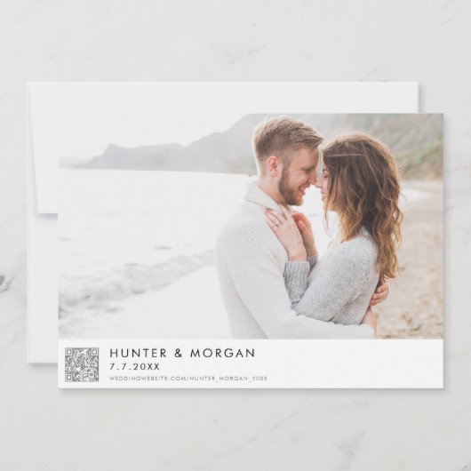 Havre de Grace Maryland Map Modern Wedding Save The Date (Rückseite)