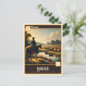 Havre, Montana | VINTAG Postkarte (Stehend Vorderseite)