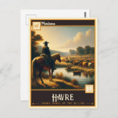 Havre, Montana | VINTAG Postkarte (Vorne/Hinten)