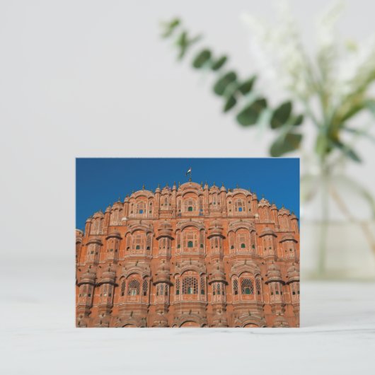 Hawa Mahal, Jaipur, Indien Postkarte (Stehend Vorderseite)