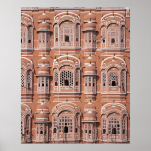 Hawa Mahal (Palast der Winde), Jaipur Poster
