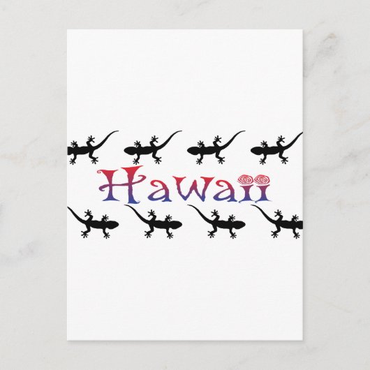 Hawai-Gckos Postkarte (Vorderseite)
