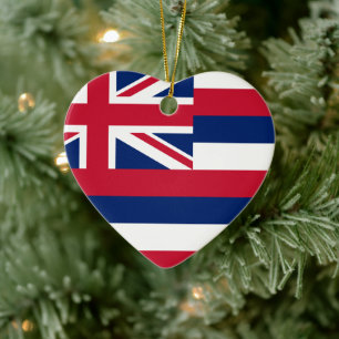 Hawai’i Flag Keramik Ornament