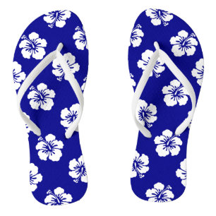 Hawaïen-Hibiscus-Motiv Badesandalen