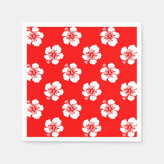 Hawaien-Hibiscus-Motiv Serviette (Vorderseite)