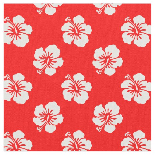 Hawaien-Hibiscus-Motiv Stoff (Nahaufnahme)