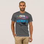HAWAII 2024 POLYNESISCHE TRIBAL HUMPBACK FIREWORKS T-Shirt (Vorne ganz)