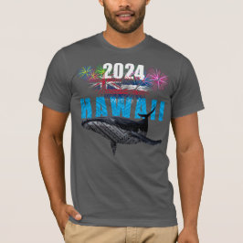 HAWAII 2024 POLYNESISCHE TRIBAL HUMPBACK FIREWORKS T-Shirt