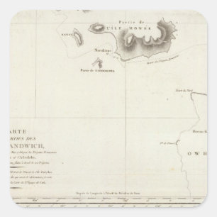 Hawaii 2 quadratischer aufkleber