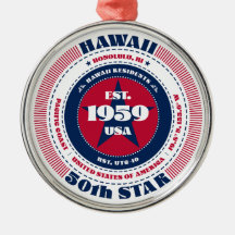 Hawaii 50. Staat Weihnachtsschmuck