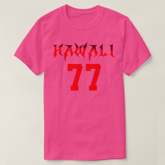 Hawaii 77 TShirt (Design vorne)