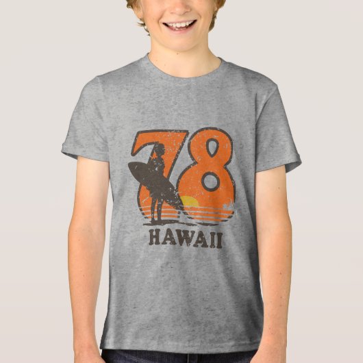 Hawaii 78 T-Shirt Tri-Blend Shirt (Vorderseite)