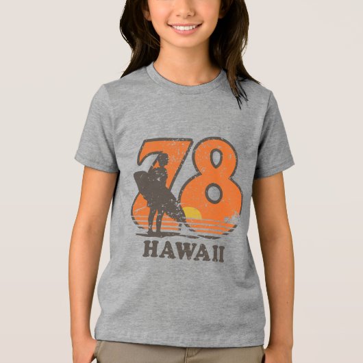 Hawaii 78 T-Shirt Tri-Blend Shirt (Vorderseite)
