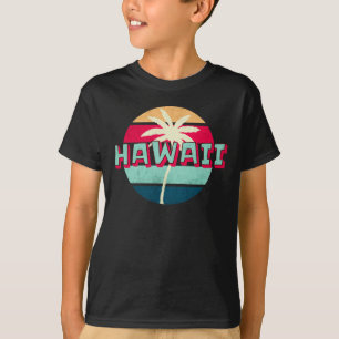 Hawaii 80er Jahre Vintage Retro Sonnenuntergang T-Shirt