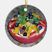 Hawaii Acai Bowl Keramik Ornament (Vorne)