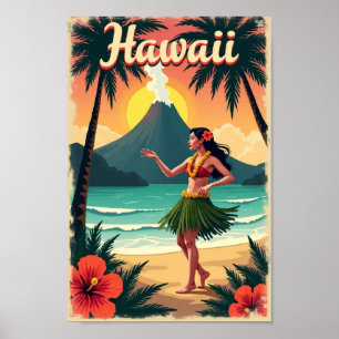 Hawaii Aloha-Abenteuer – Retro-Insel-Eskapade Poster