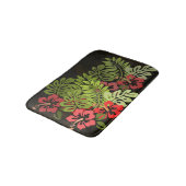 Hawaii Aloha Blume Art Print Badematte (Schrägansicht)