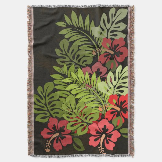 Hawaii Aloha Blume Art Print Decke (Vorderseite Vertikal)