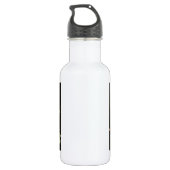 Hawaii Aloha Blume Art Print Edelstahlflasche (Rückseite)