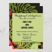 Hawaii Aloha Blume Art Print Einladung (Vorne/Hinten)