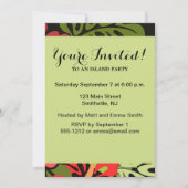 Hawaii Aloha Blume Art Print Einladung (Vorderseite)