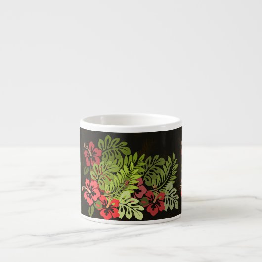 Hawaii Aloha Blume Art Print Espressotasse (Vorderseite)