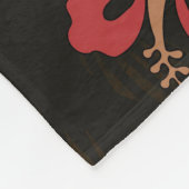 Hawaii Aloha Blume Art Print Fleecedecke (Ecke)