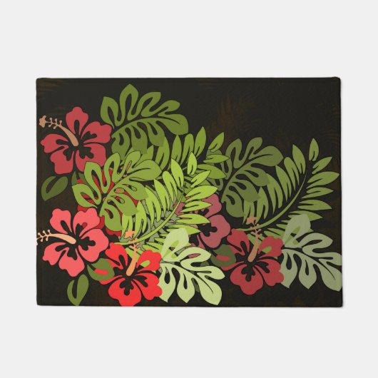 Hawaii Aloha Blume Art Print Fußmatte (Vorderseite)