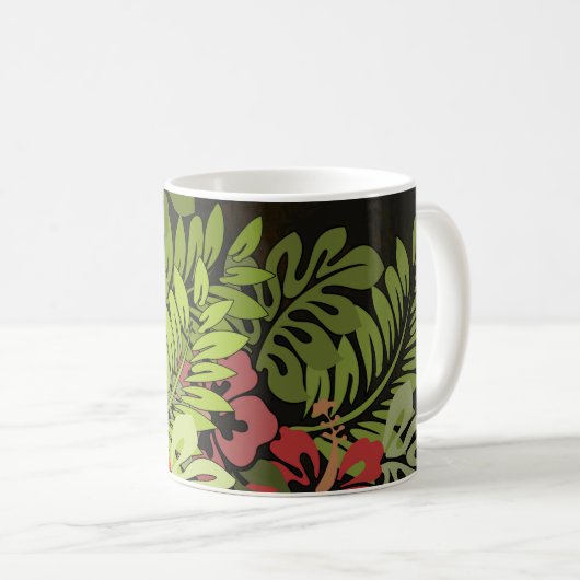 Hawaii Aloha Blume Art Print Kaffeetasse (VorderseiteRechts)